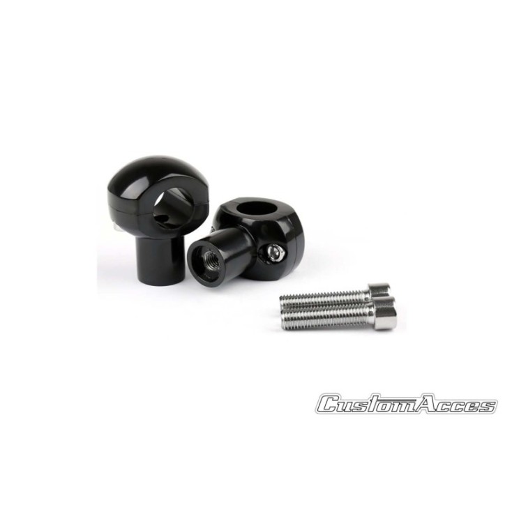 CUSTOM ACCES RISERS PER HARLEY DAVIDSON COLORE NERO-TO0001N