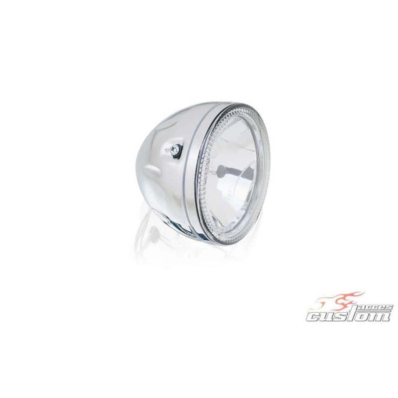 CUSTOM ACCES PHARE CENTRALE COULEUR INOX - COD. FA0002J - ApprouvE. Longueur : 137 mm. DiamEtre : 140 mm, (5-1 2).