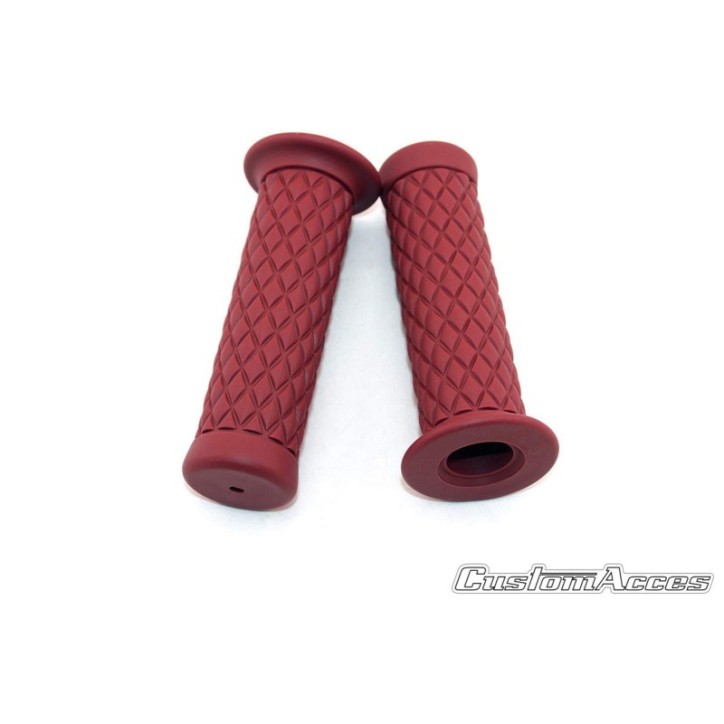 CUSTOM ACCES MANOPOLE MOD. FAST LINE COLORE ROSSO - COD. PE0010R - Materiale: gomma. Lunghezza: 123 mm. Diametro: 22 mm.