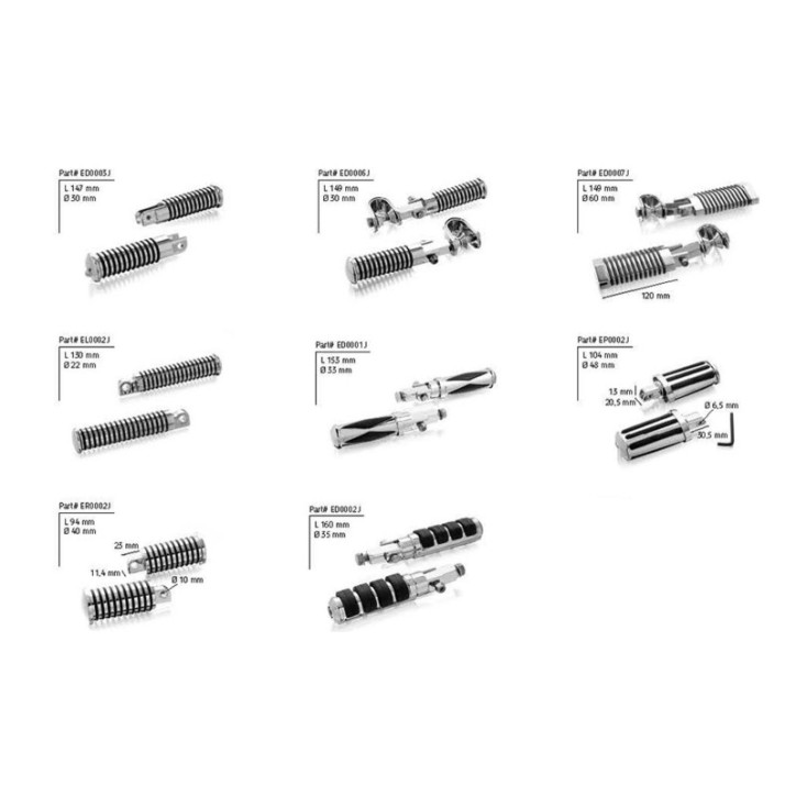 CUSTOM ACCES FOOTPEGS FOR HARLEY D. CVO SOFTAIL BREAKOUT FXSBSE 13-14