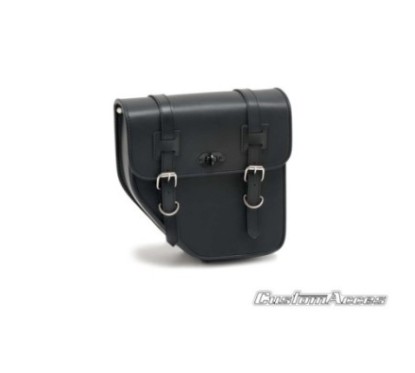 CUSTOM ACCES BORSA LATERALE DESTRA MODELLO IBIZA CON BASE METALLICA COLORE NERO