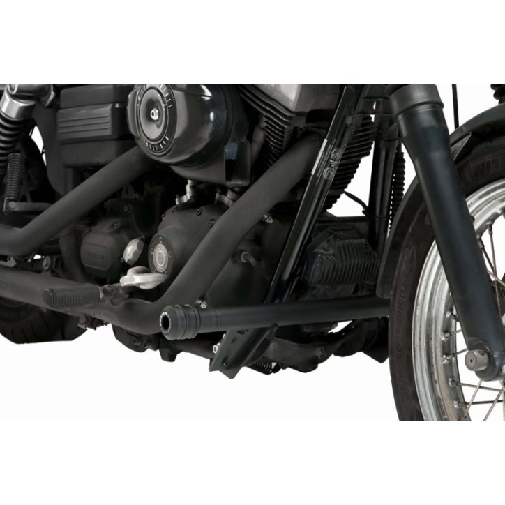 PUIG ROULETTES DE PROTECTION MOD. OPIE POUR HARLEY D. DYNA LOW RIDER FXDL 93-15 NOIR