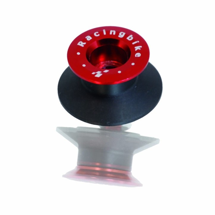 RACINGBIKE SUPPORTI CAVALLETTO SERIE DARK VITI M8 COLORE ROSSO - COD. P080DKR - OFFERTA - Materiale: alluminio anodizzato