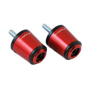 Mancuernas universales Racingbike rojas COD C020R, anodizadas en ergal, se venden por pares.