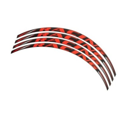 AUTOCOLLANTS POUR JANTES ORANGE PUIG RACING - L'ensemble AVEC est composE de 4 bandes adhEsives - COD. 5121T