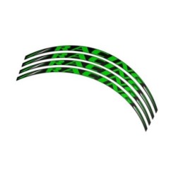 PUIG STICKERS FOR RIMS RACING GREEN - The set consists of 4 adhesive strips - COD. 5121V