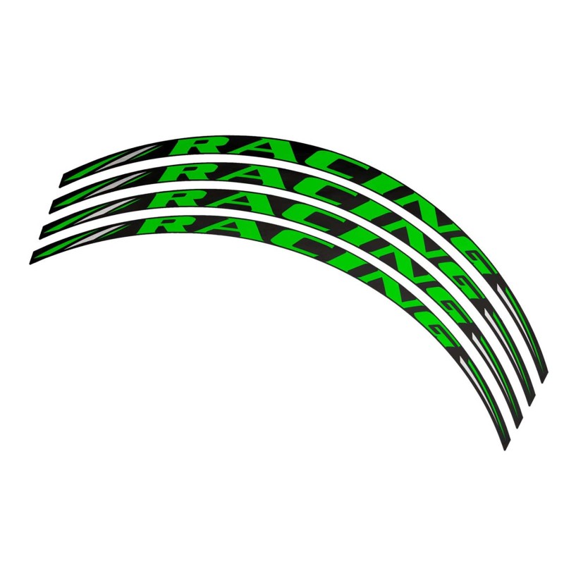 PUIG STICKERS FOR RIMS RACING GREEN - The set consists of 4 adhesive strips - COD. 5121V