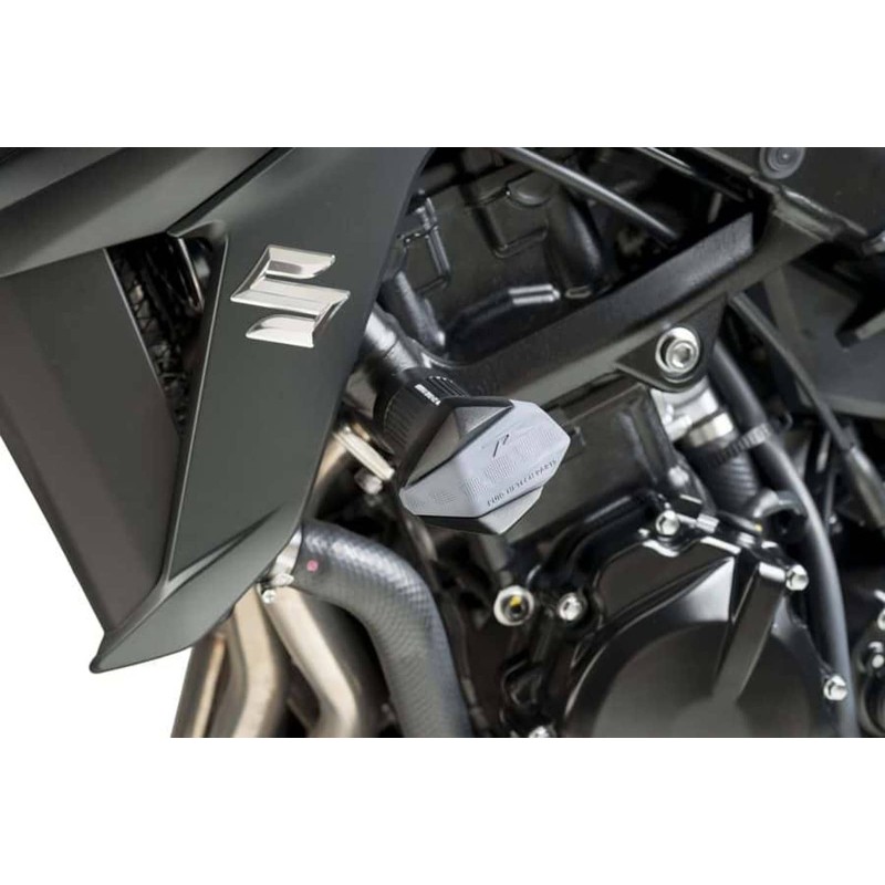 PUIG FRAME SLIDERS MOD. R19 SUZUKI GSR750 11-16 BLACK