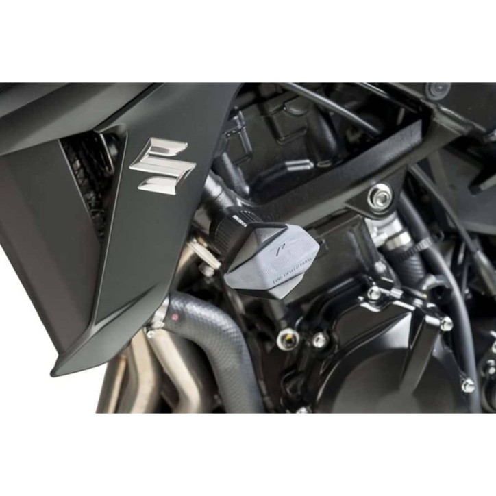 PUIG FRAME SLIDERS MOD. R19 FOR SUZUKI GSR750 11-16 BLACK