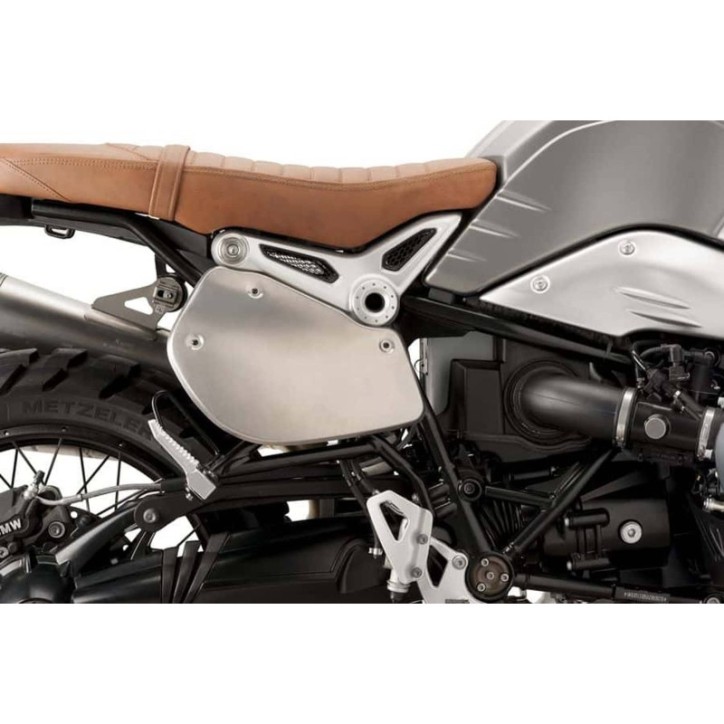 PUIG PLAQUES LATERALES ARRIERE POUR BMW R NINE T 14-16 ARGENT