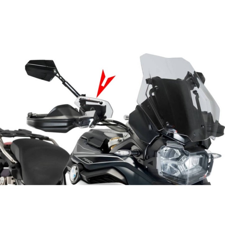 PUIG HALF-HANDLEBAR DEFLECTOR FOR BMW F750 GS 18-24 CLEAR SMOKE