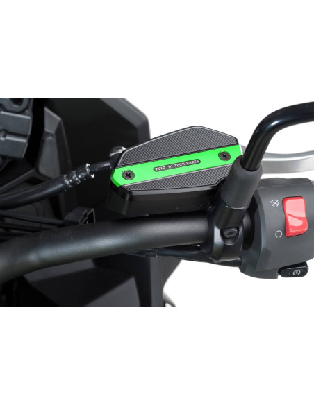 Tapon deposito liquido freno delantero Puig para Kawasaki Z650 RS 22 24 verde